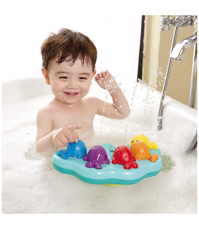 HAPE JOUET POUR LE BAIN MUSICAL - BALEINES FONTAINE