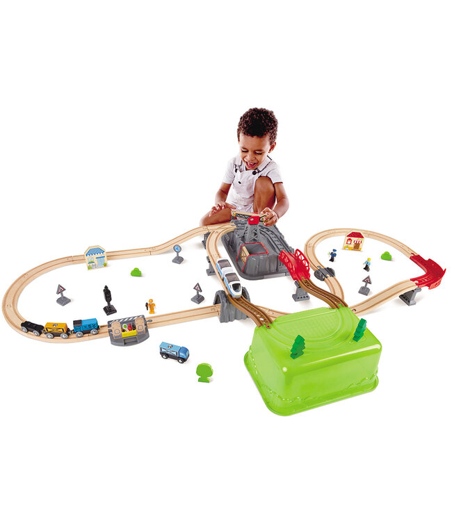 HAPE KIT DE CONSTRUCTION DE CHEMIN DE FER