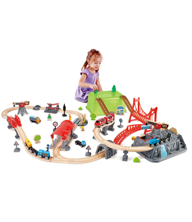 HAPE KIT DE CONSTRUCTION DE CHEMIN DE FER