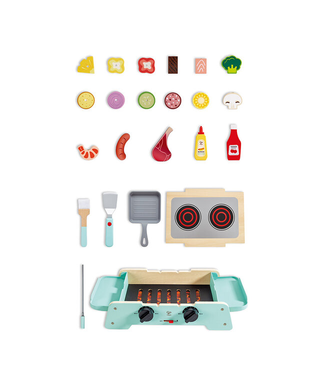 HAPE ENSEMBLE DE GRILL ET DE PLAQUE DE CUISINE POUR BARBECUE