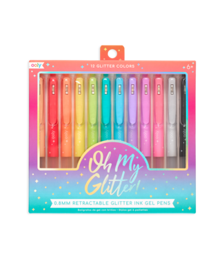 OOLY ENSEMBLE DE 12 STYLOS - OH MY GLITTER !