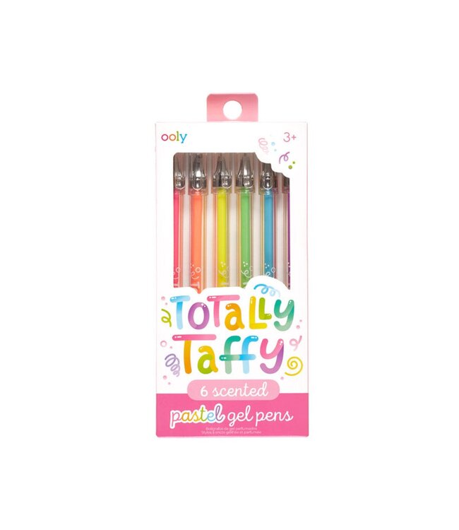 OOLY ENS. DE 6 STYLOS PASTELS - TOTALLY TAFFY