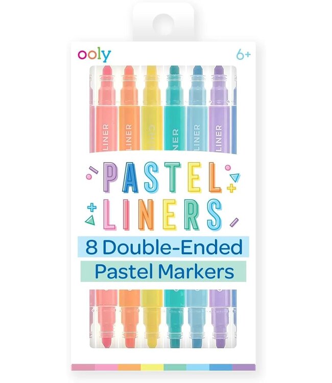 OOLY ENSEMBLE DE 8 MARQUEURS - PASTEL