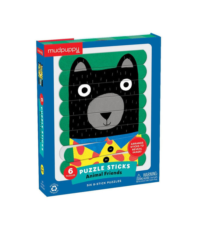 PUZZLE BÂTON DE BOIS - LES AMIS ANIMAUX