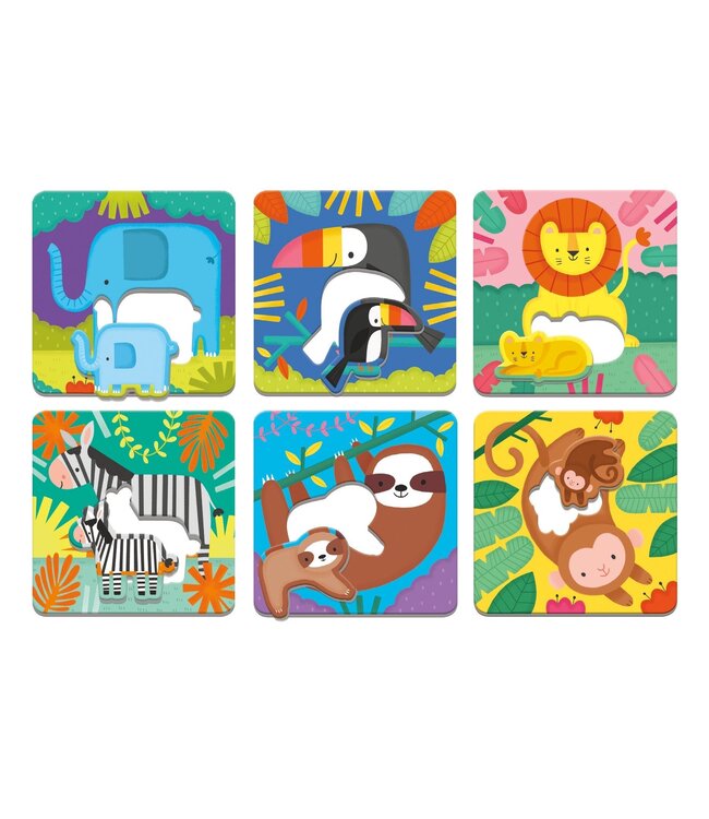 ENS. 6 CASSE-TÊTE 6 MCX - JUNGLE BABIES