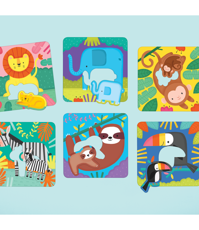 ENS. 6 CASSE-TÊTE 6 MCX - JUNGLE BABIES