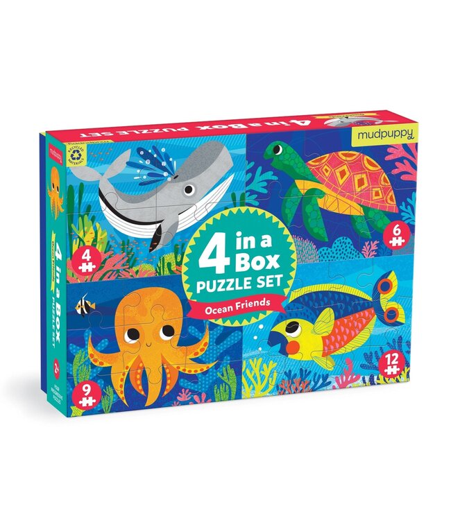 CASSE-TÊTE 4 EN 1 - OCEAN FRIENDS