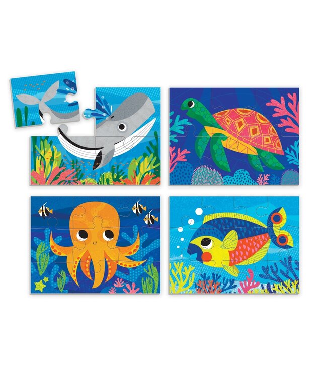 CASSE-TÊTE 4 EN 1 - OCEAN FRIENDS
