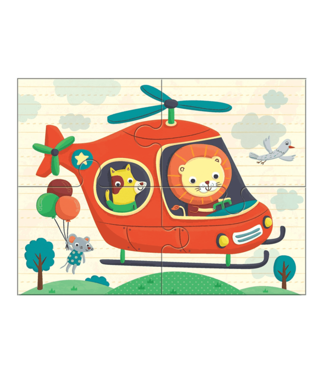 CASSE-TÊTE 4 EN 1 - VÉHICULES DE TRANSPORTATION