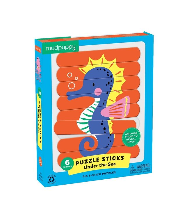 PUZZLE BÂTON DE BOIS -  SOUS L'OCÉAN