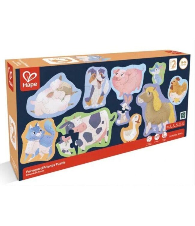 HAPE CASSE-TÊTE - LES ANIMAUX DE LA FERME