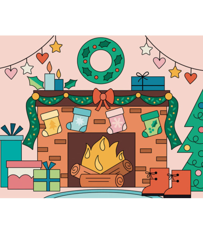 AUZOU MON COFFRET D'ARTISTE -MES PREMIÈRES PEINTURES MAGIQUES DE NOEL