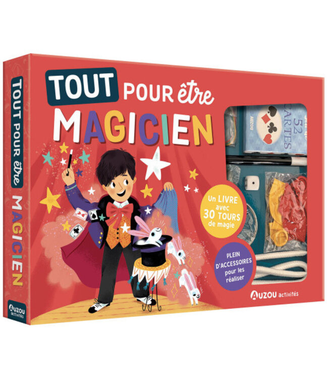 AUZOU COFFRET - TOUT POUR ÊTRE MAGICIEN