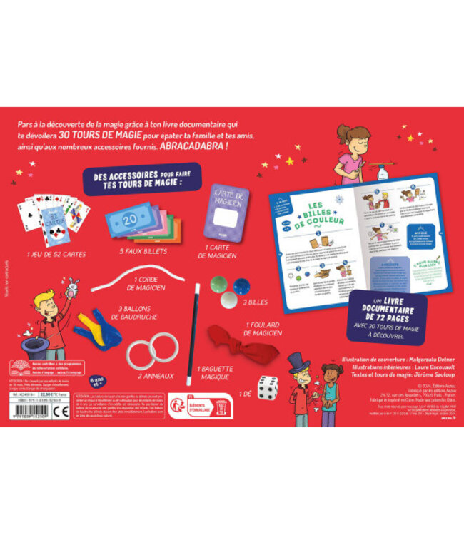 AUZOU COFFRET - TOUT POUR ÊTRE MAGICIEN