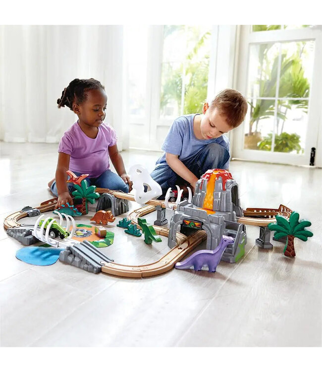 HAPE ENSEMBLE DE RAILS AVENTURE DINOSAURE
