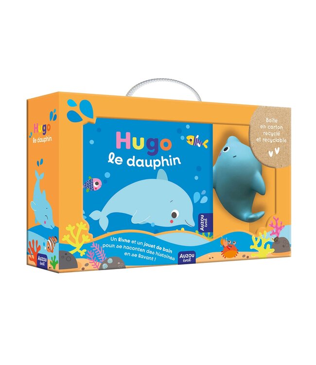 AUZOU LIVRE DE BAIN - HUGO, CHAMPION DE SAUTS DANS L'EAU