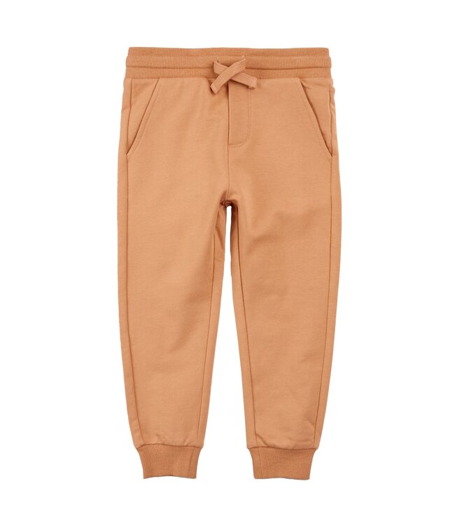 MILES THE LABEL PANTALON JOGGING - BROWN LEATHER
