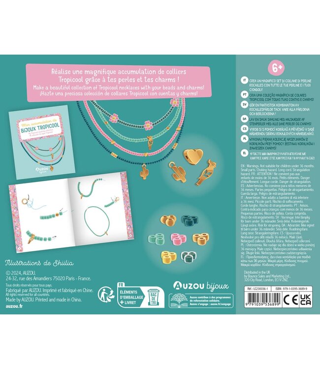 AUZOU COFFRET - MON ACCUMULATION DE BRACELETS TROPICOOL