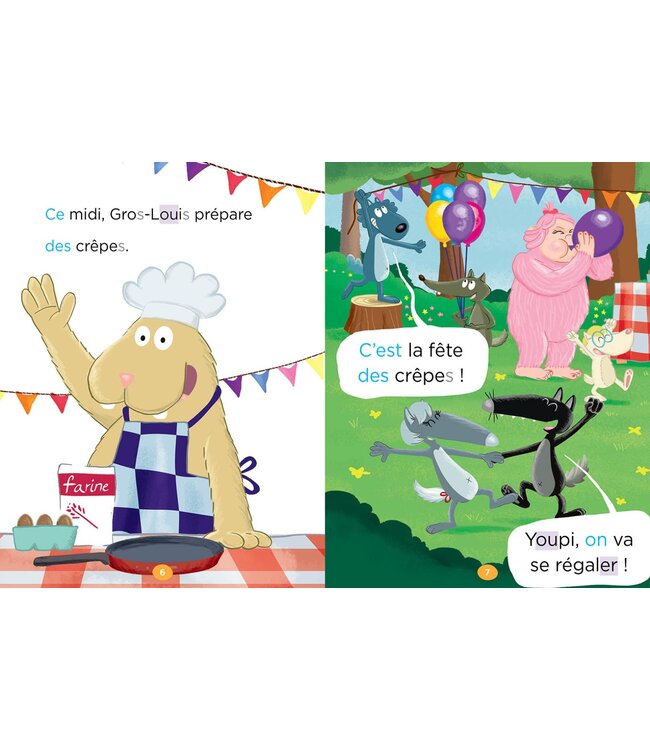 AUZOU MES PREMIÈRES LECTURES AVEC LOUP - LA FÊTE DES CRÊPES NV:01