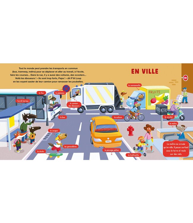 AUZOU LIVRE - MON DOC P'TIT LOUP LES VÉHICULES