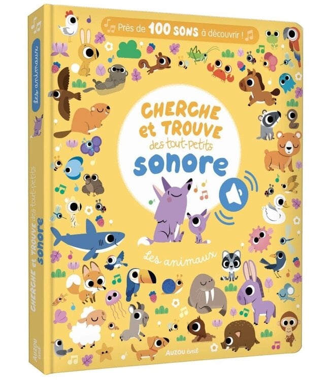 AUZOU CHERCHE ET TROUVE SONORE - LES ANIMAUX