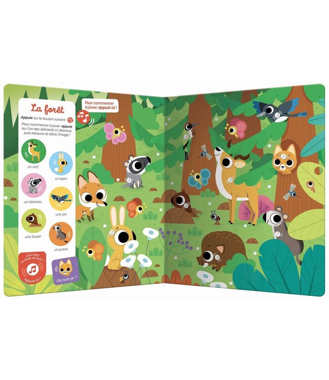 AUZOU CHERCHE ET TROUVE SONORE - LES ANIMAUX