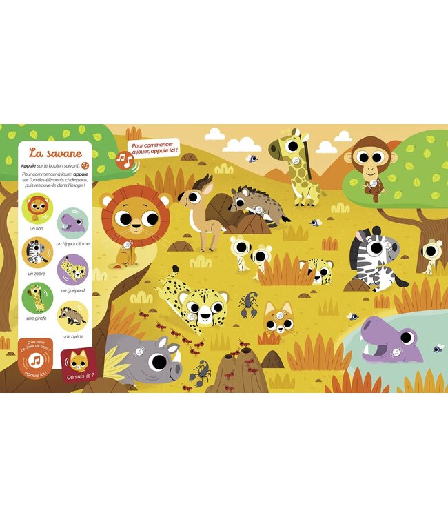 AUZOU CHERCHE ET TROUVE SONORE - LES ANIMAUX