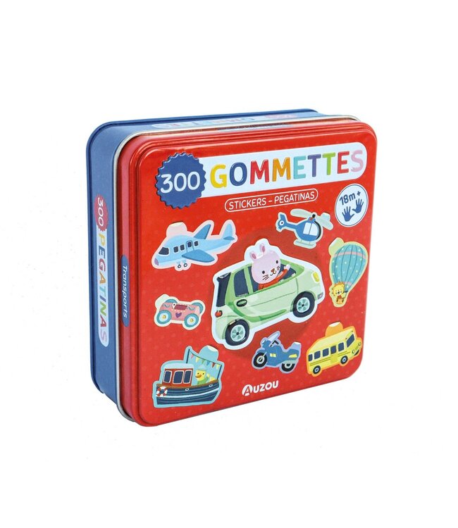 AUZOU BOITE 300 GOMMETTES - LES TRANSPORTS