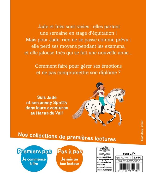 AUZOU LIVRE - JADE ET LES CHEVAUX : OBJECTIF DIPLÔME