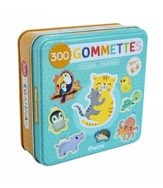 AUZOU BOITE 300 GOMMETTES - LES BÉBÉS ANIMAUX