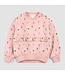 MILES THE LABEL CREWNECK FLEURS - ROSE