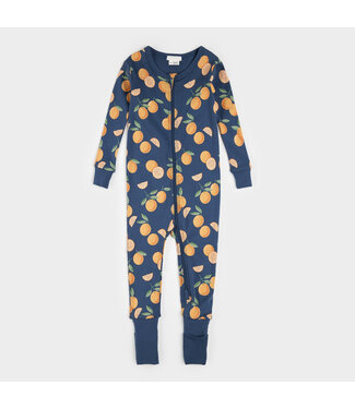 PETIT LEM DORMEUSE ORANGES - BLEU FONCÉ