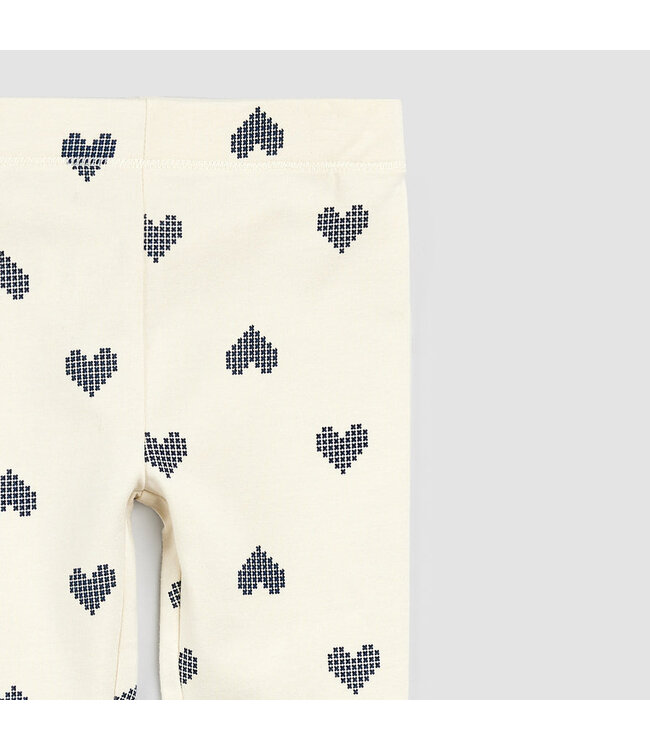 MILES THE LABEL PANTALON COEURS PIXEL - BEIGE