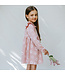 MILES THE LABEL ROBE FLEURS - PINK LEATHER