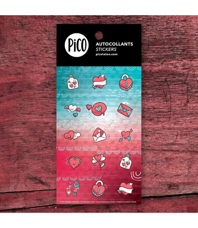 PiCO TATOO AUTOCOLLANTS - SAINT-VALENTIN