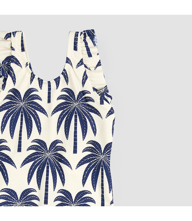 MILES THE LABEL MAILLOT DE BAIN - BEIGE À IMPRIMÉS PALMIERS