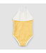 MILES THE LABEL MAILLOT DE BAIN - OR À IMPRIMÉ HIBISCUS