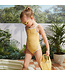 MILES THE LABEL MAILLOT DE BAIN - OR À IMPRIMÉ HIBISCUS
