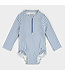 PETIT LEM MAILLOT DE BAIN À MANCHES LONGUES - RAYURES BLEUES