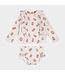 PETIT LEM MAILLOT DE BAIN 2 PÈCES - CRÈME À IMPRIMÉS FRAISES