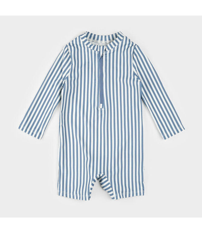 PETIT LEM COMBINAISON DE BAIN - RAYURES BLEUES