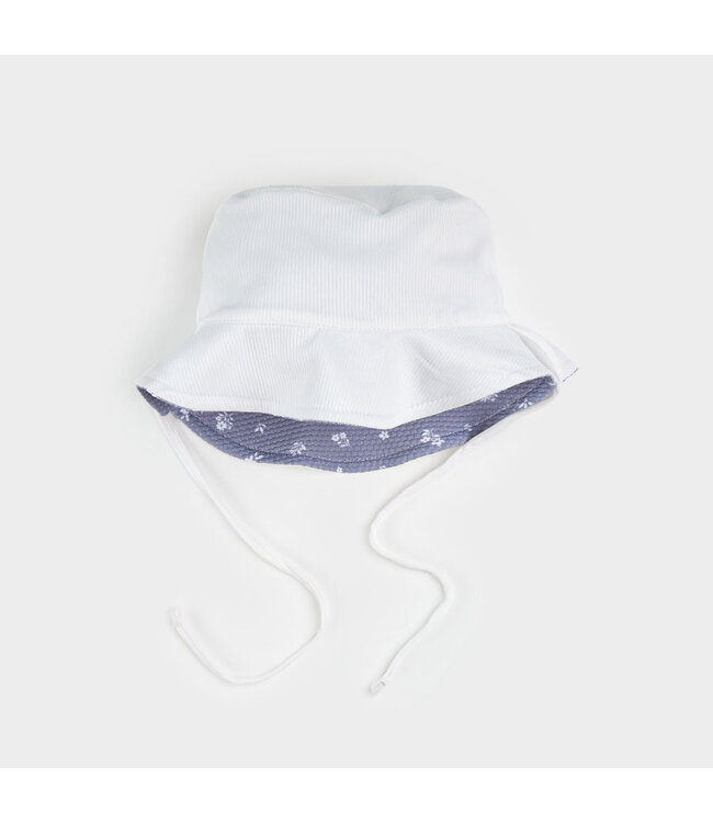 PETIT LEM CHAPEAU SOLEIL RÉVERSIBLE - IMPRIMÉ FLEUR DES CHAMPS