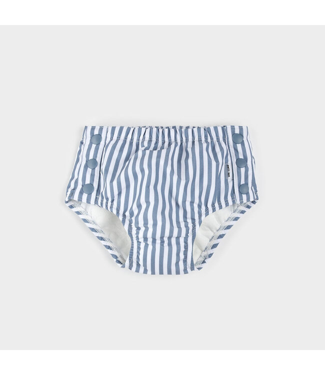 PETIT LEM COUCHE DE BAIN - RAYURES BLEU GRIS