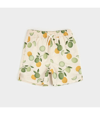 PETIT LEM SHORT DE BAIN - CRÈME À IMPRIMÉS D'AGRUMES