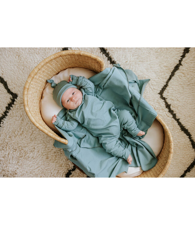 ZAK ET ZOÉ ROMPER 0-3 MOIS - TURQUOISE