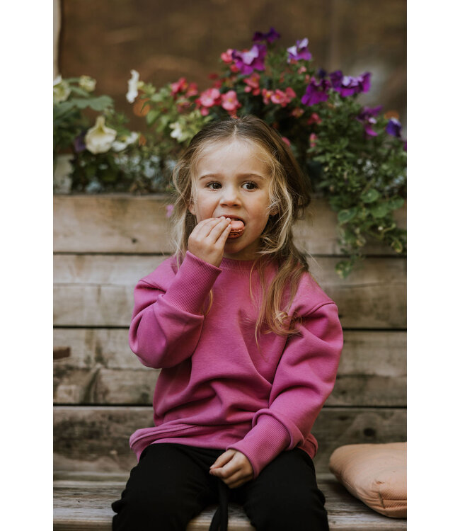 ZAK ET ZOÉ CREWNECK FLEECE - FUCHSIA