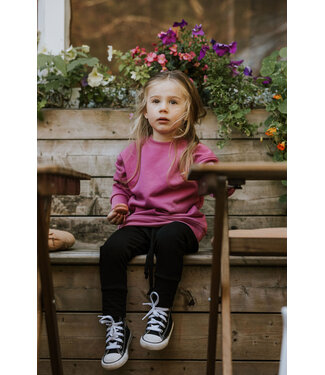 ZAK ET ZOÉ CREWNECK FLEECE - FUCHSIA