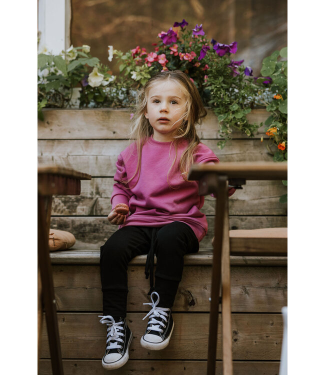 ZAK ET ZOÉ CREWNECK FLEECE - FUCHSIA