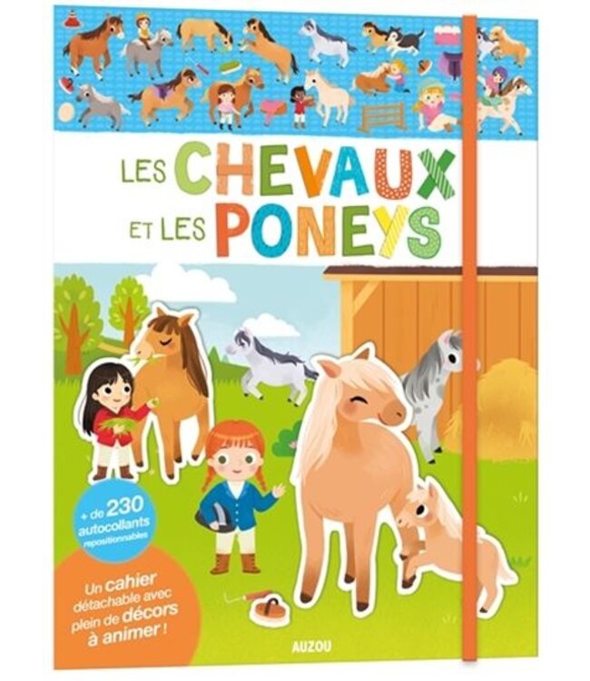 AUZOU MES AUTOCOLLANTS (250) - CHEVAUX ET PONEYS