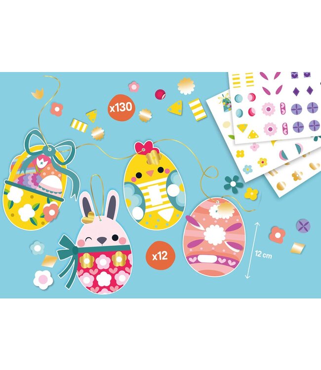 AUZOU AUTOCOLLANTS - OEUFS DE PÂQUES À DÉCORER